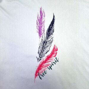 Magellan Outdoors Sun Shirt Women's Large Long Sleeve Boyfriend Free Spirit Blue